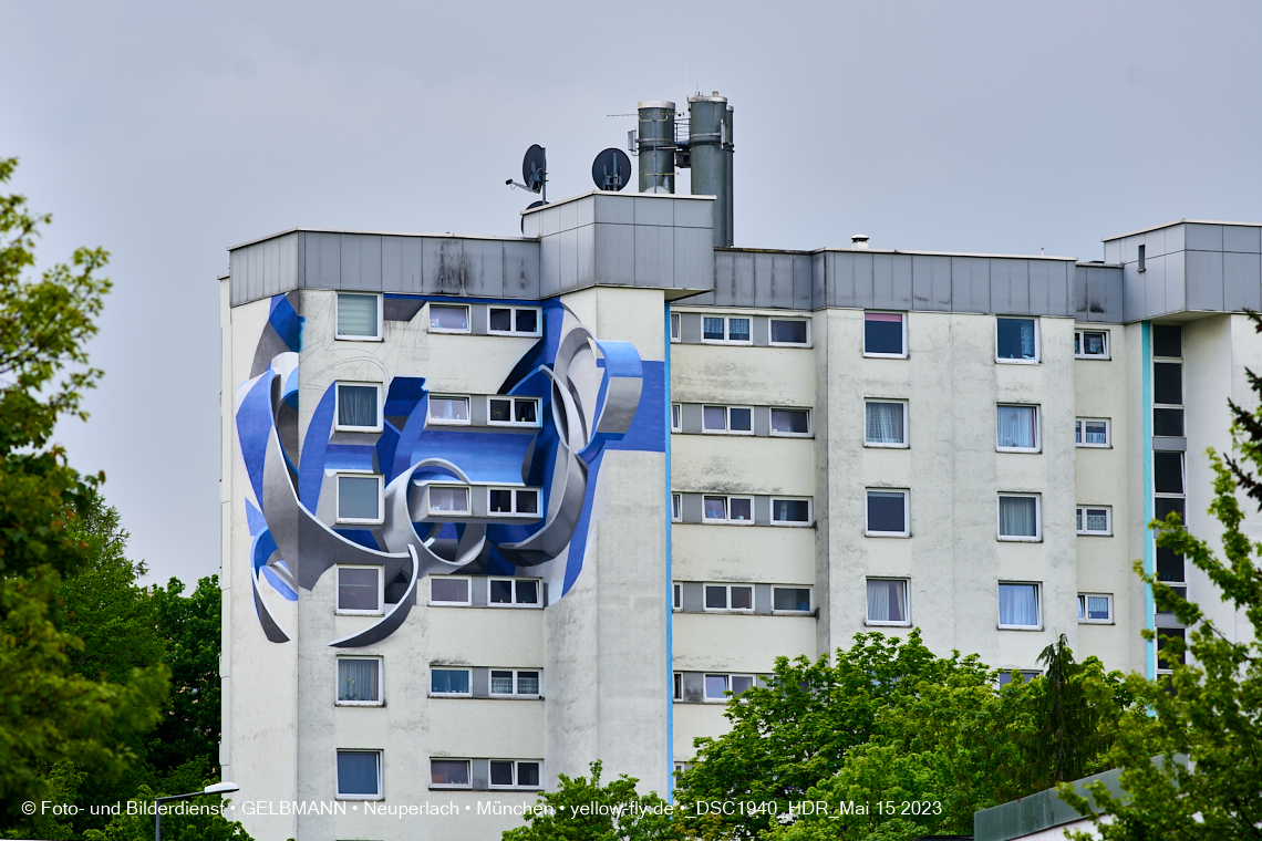 15.05.2023 - Graffitis vom italienischen Künstler Peeta in Neuperlach